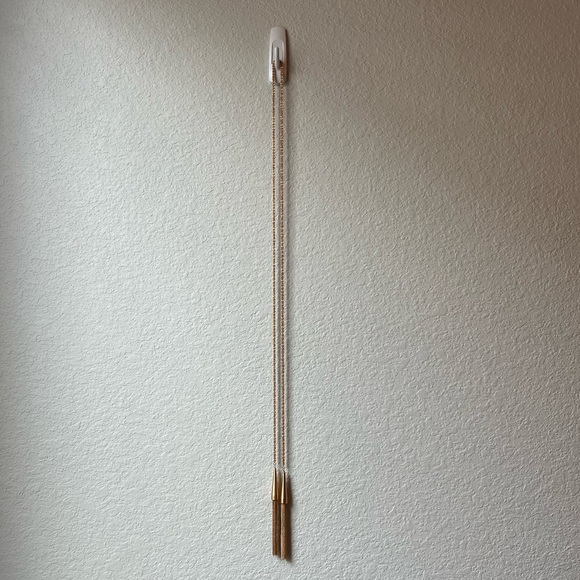 Kendra Scott Rose Gold Phara Lariat Necklace Fringe Tassels - Picture 4 of 8